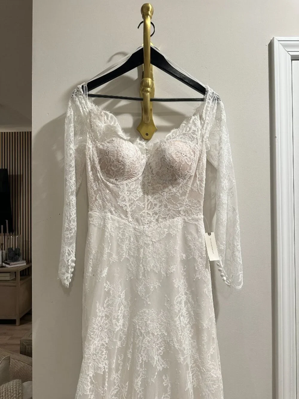 Pronovias x Anthropologie Weddings Eleny Corset Wedding Gown in Ivory Size US 8
